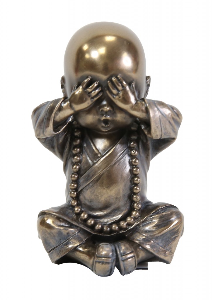 聚脂仿铜-小沙弥(非礼勿视)6*5*9.